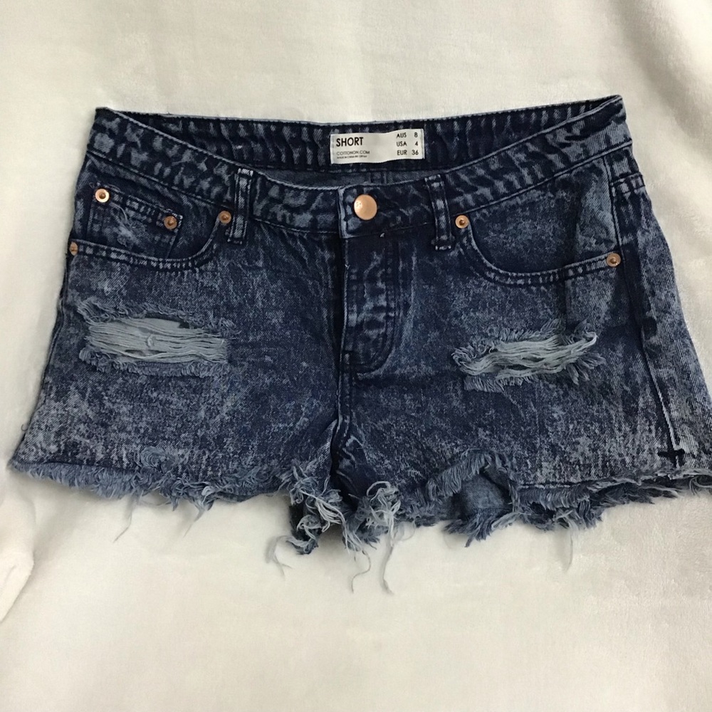 Distressed Cotton On Jeans Shorts Size 4